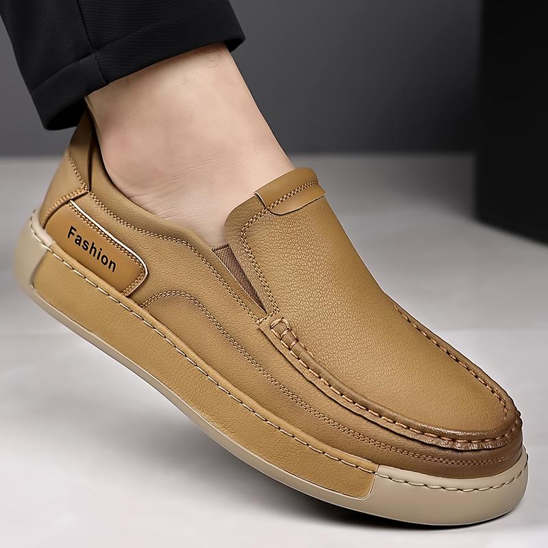 

Мода Новая Ручной Работы Кожа Повседневная Мужская Обувь Дизайн Кроссовки Мужские Дышащая Кожаная Обувь Мужская Уличные Кроссовки 44 жёлтый