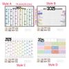 Decorative 2025 Calendar Planner Sheet Plastic Planning Wall Calendar  For School Office