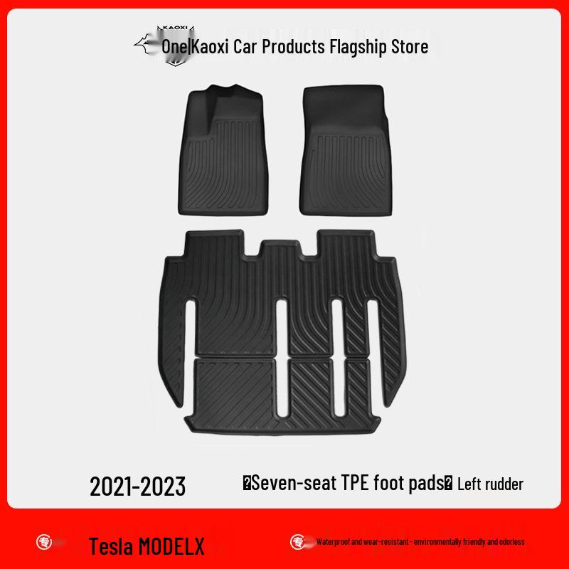 Waterproof TPE Floor & Trunk Mats for 2022 Tesla Model X (LHD & RHD)