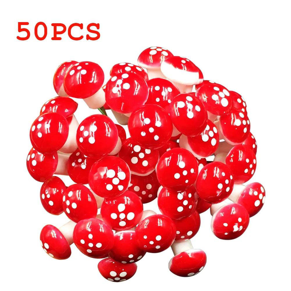 10/20Pcs Gothic Skull/ Mushroom Sculptures Collectable Halloween Decoration Skeleton / Mushroom Ornament Landscape Garden Potted