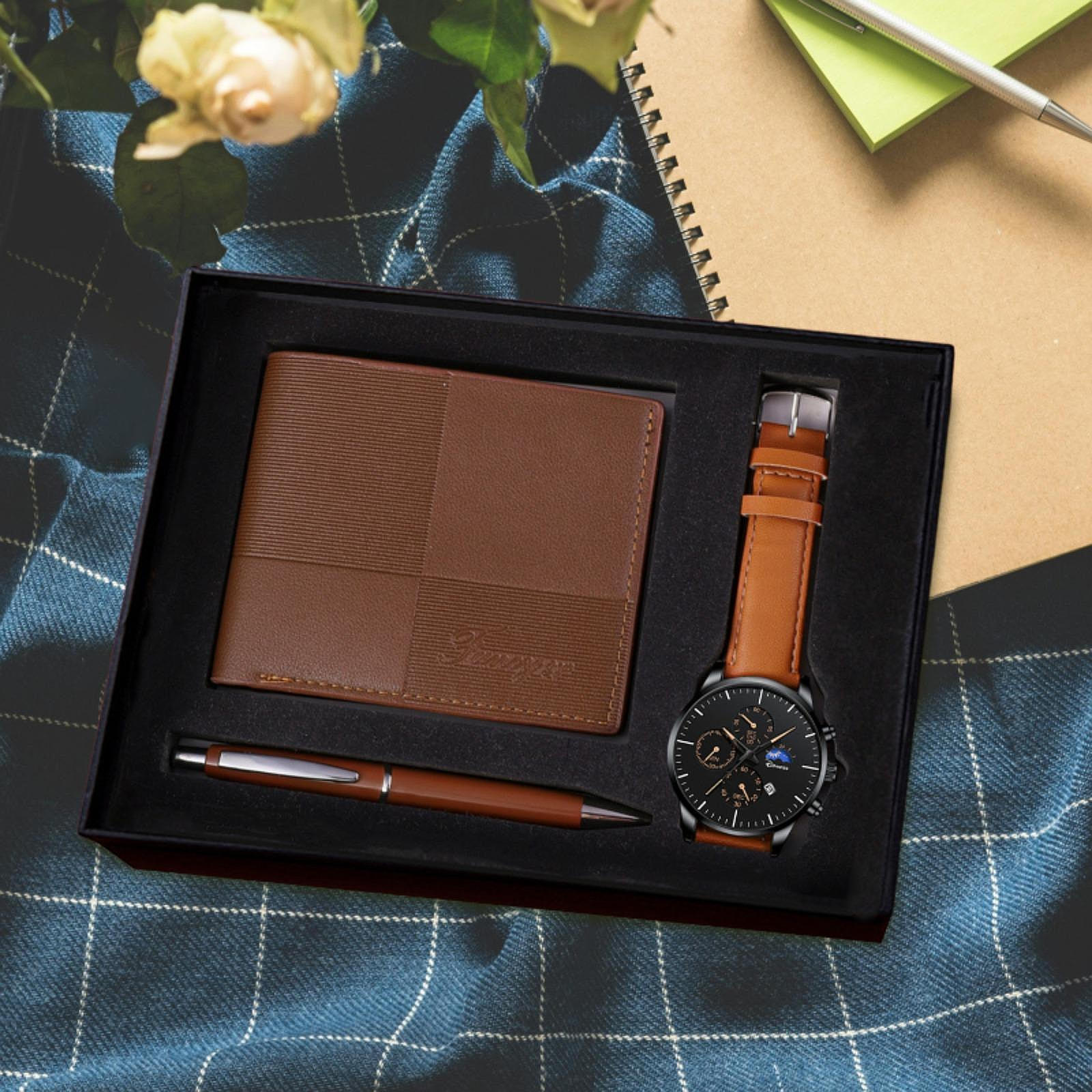 Красивый подарочный набор для мужчин, Мужской кошелек на праздник, День рождения, День отца Style B