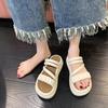 Platform Sandals Women's New Summer Wear Exquisite Fashion High Sense with Skirt Beach Two Wear Sandals