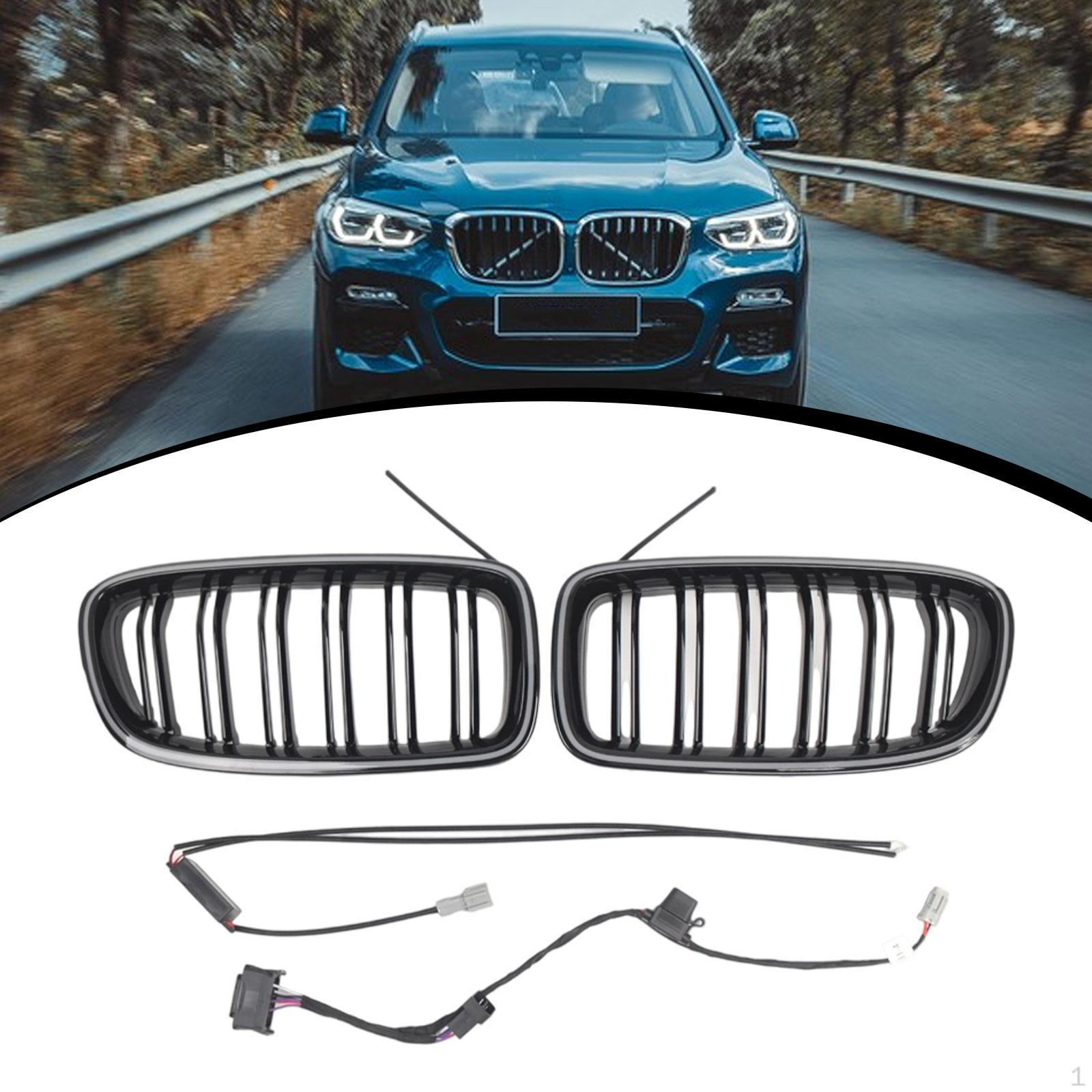 

Front Grille with Lights Easy Installation 51130054493 Directly Replace High Performance for 330i