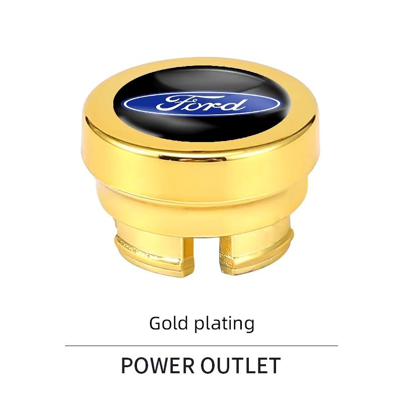 1Pcs Car Cigarette Lighter Cover DustProof Decoration Cap For Ford Focus 2 3 Mondeo Kuga Fiesta MK7 Escort Edge C-Max Fiesta GT9