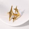 Niche Design Star Stainless Steel Ring Ins Simple Cold Wind Personality Gold-plated Index Finger Ring