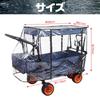IMPACT Online Outdoor-Wagen, Transportwagen, Regenschutz, Karrenwagen, Dach (Transparent)