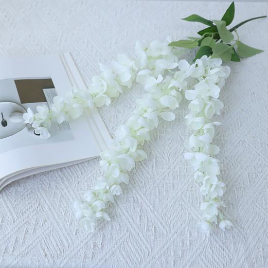 Flori artificiale agățate, flori false realiste, viță de vie rezistentă la intemperii, flori false pentru coș agățat, arc, decor interior și exterior