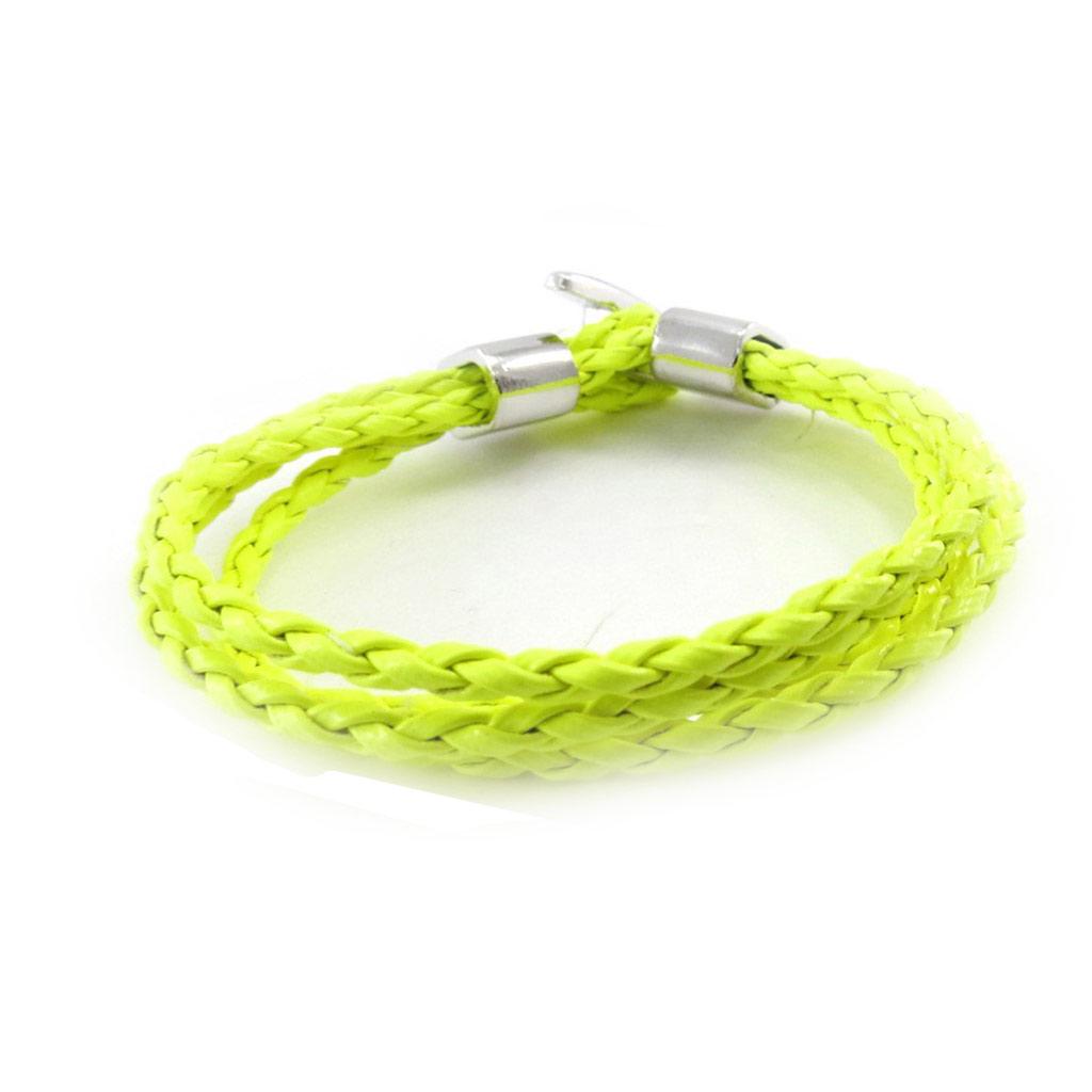 Les Trésors De Lily [J1324] - Mixed Steel Yellow Green 'Peaceful' Bracelet