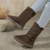 New Winter Snow Boots for Women - Fur Lined with Thick Fleece and Warm Cotton