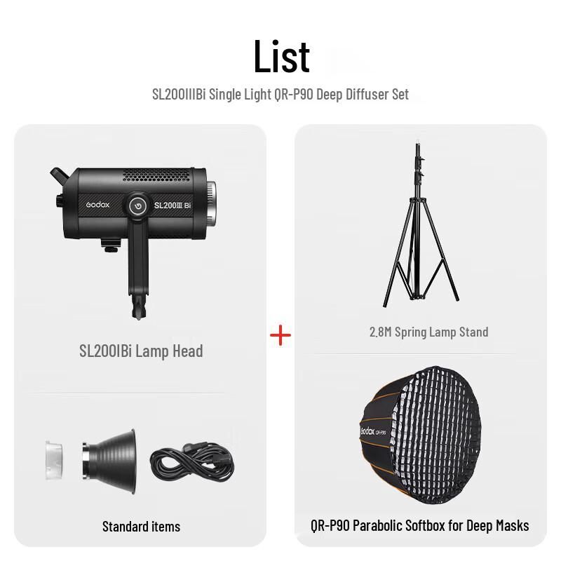 Godox SL200IIIBi Bi-Color LED Studio Light Kit