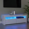 VidaXL TV Stand with LED Lights, Television Cabinet, Living Room TV Unit, Low Cabinet for Interior Living Room, 804310
