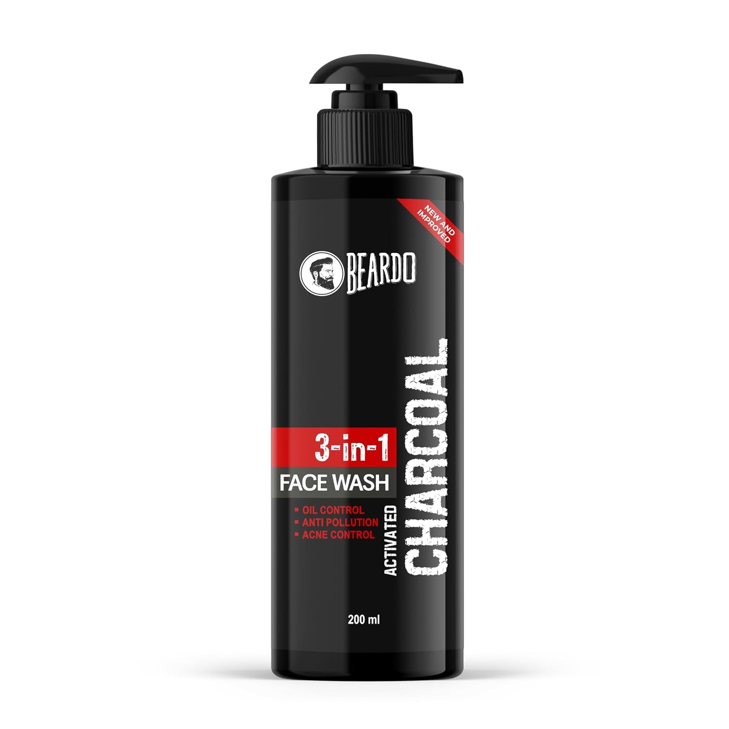 

Beardo Activated Charcoal Face Wash For Men 200 ml Oil Control Deep Clean Pore Care Daily Use Skin Refresh Cleanser