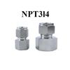 M10-M20 Metrisch 1/8" 1/4" 3/8" 1/2" BSPP NPT Verzinnt x 1/8-1 Zoll 3-16mm Klemmverschraubung 304 Edelstahl Rohrverschraubung Verbinder