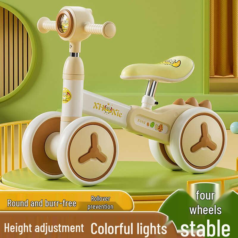 Verstelbare Loopfiets voor Leeftijden 1-4, Zonder Pedalen, Zacht Zadel, Baby Glijder