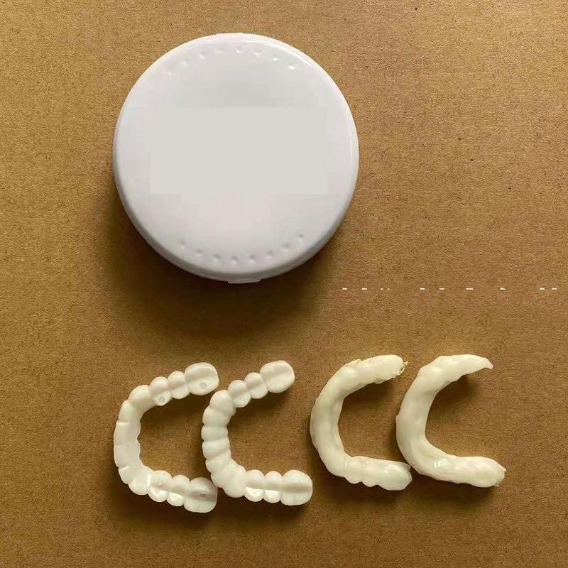 Upper and Lower Teeth Set Veneer Simulation Dental Cover Filling Material Dentals Cavity Repair Artifact Tooth Health As Comfort