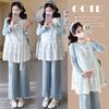 2025 Spring Chic Maternity Two-Piece Set: Stylish Loose Top & Versatile Vest