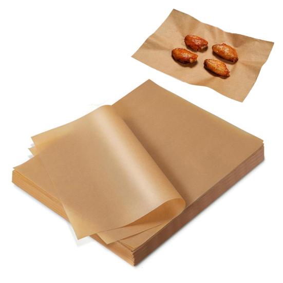 Backpapier-Backbleche, Hitzebeständige Auskleidung für Backofen und Heißluftfritteuse, Einweg-Antihaft-Silikonbeschichtetes Papier zum Grillen und Backen