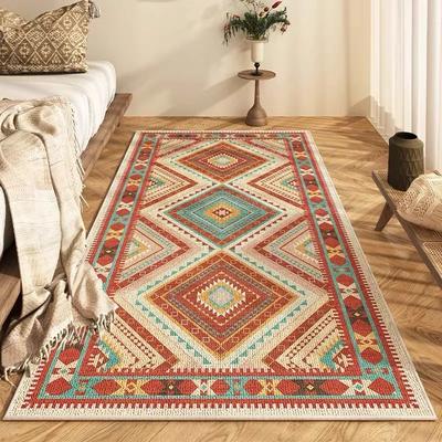 Vintage Persian Carpet for Living Room Bedroom Bohemia Turkish Morocco Ethnic Rugs UnSlip Mandala Geometric Door Mat Poster Mat