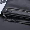 Men'S Soft Leather Wallet Long Purse Men Clutch Bag Large Capacity Zipper Wallets