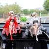 Anime Black Red Kasugano Sora PVC Action Figurine Collection Sitting Position Model Lovely Desktop Car Decoration Toys Kid Gifts