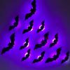Glow in The Dark LED Glow Wall Stickers 3D Bat Halloween Decorations  Window Decoration