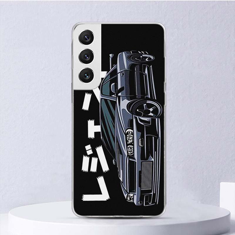 JDM Tokyo Drift Sportwagen Weiche Hülle Für Samsung Galaxy S22 S21 Ultra S20 FE S10 Plus Handyhülle S9 S8 + S10E S7 Edge S6 Funda