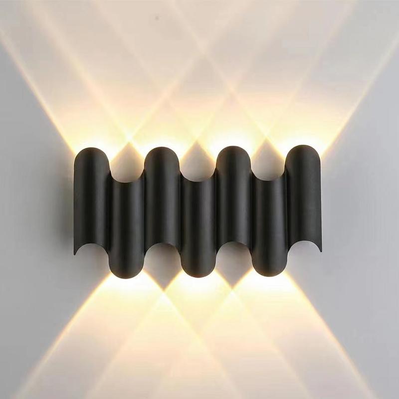 

Светодиодный настенный светильник, водонепроницаемый, IP65, настенный светильник для крыльца и сада, а также внутреннее освещение спальни, прикроватная лампа, алюминиевый золотой Warm White 3000K