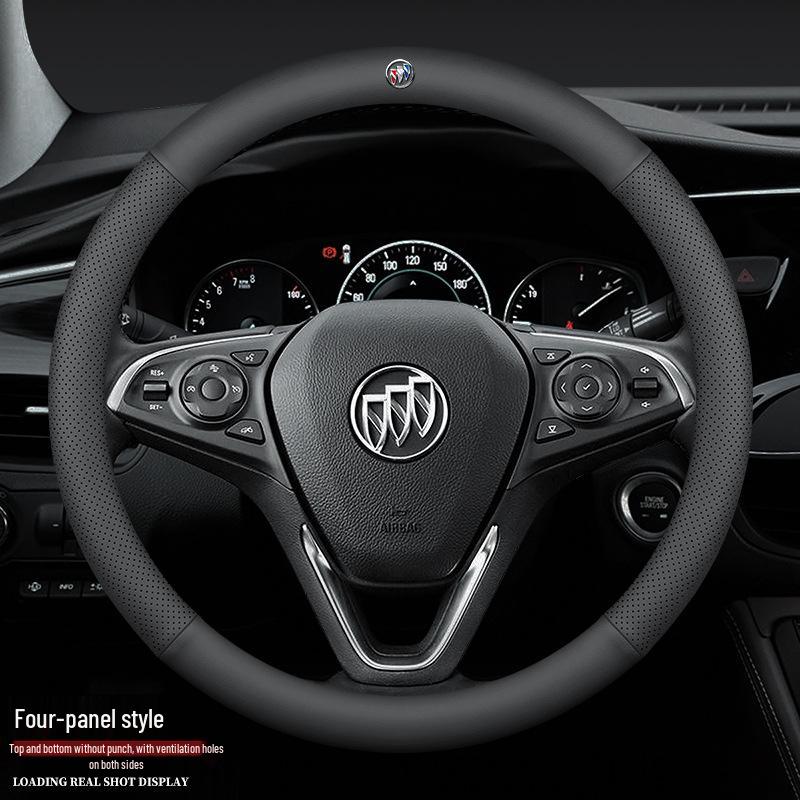 Leather Steering Wheel Cover for New Regal, Excelle, LaCrosse, Verano, Encore, Envision, GL6, GL8, Enclave
