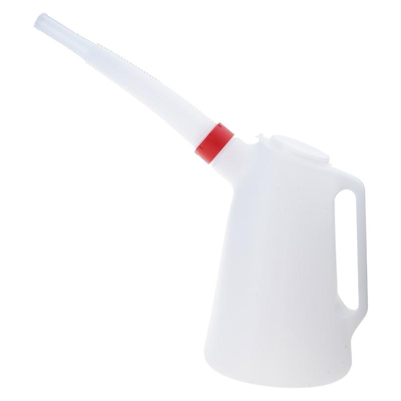 Practical Oil Pot 2/3/4 Liter Oil Measuring Jug for W/ Long Spout High Density Graduated Measuring Container for Motorcy
