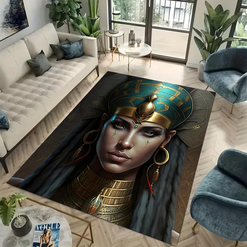 15 Size Ancient Cat Goddess Pattern Area Rug Carpet Bedroom Living Room Carpet Kitchen Floor Mat Home Decor Non-Slip Floor Mat