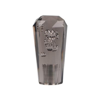 Sakan Uniwersalna Nakładka na Gałkę Zmiany Biegów Gałka Zmiany Biegów MT AT Wzór Kryształowy 10cm (czarny)