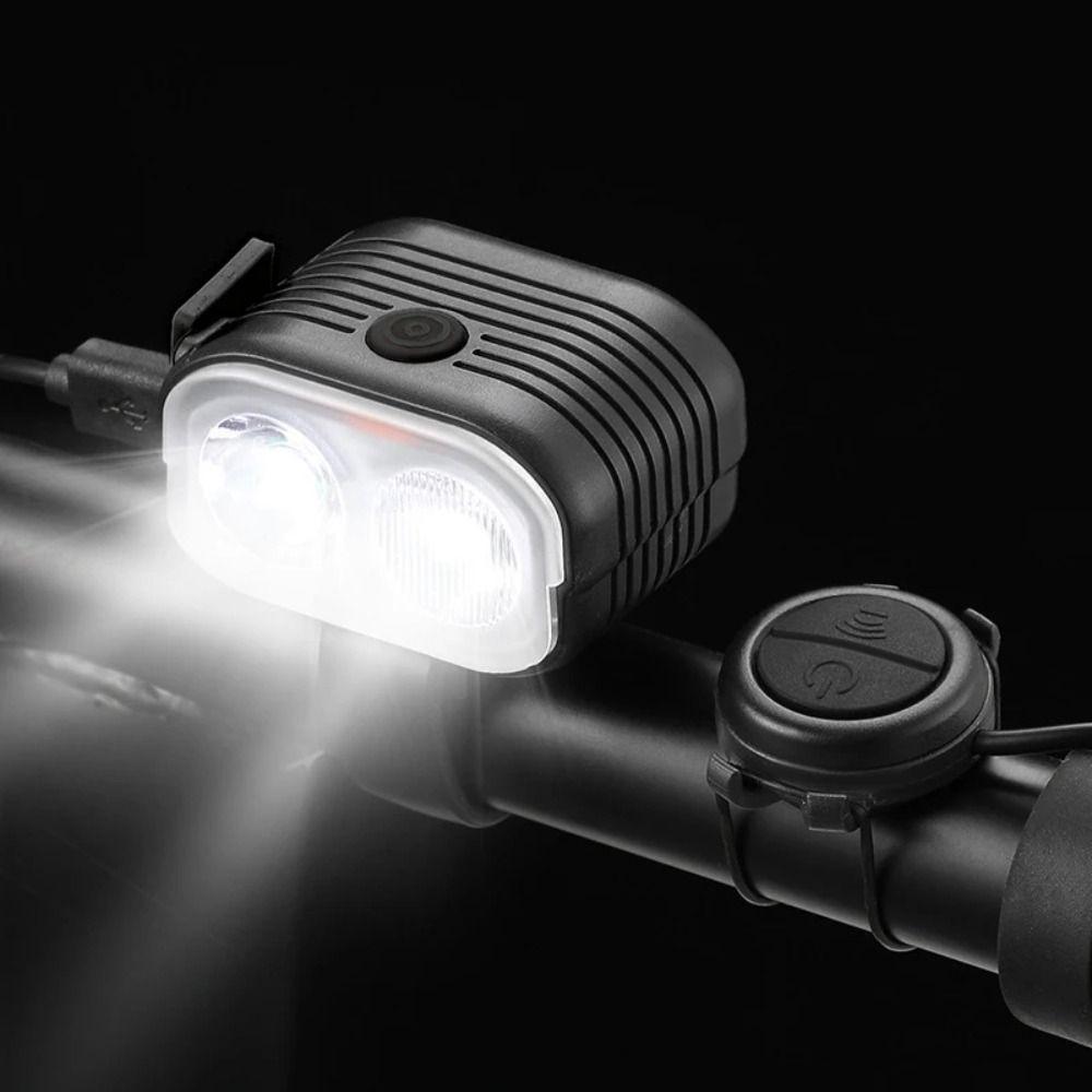 Dual Light Source Bicycle LED Headlight Waterproof Bicycle Front Light Bicycle Riding