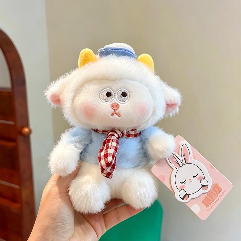 Keychain With Plush Animal Charms For Kids And Teens