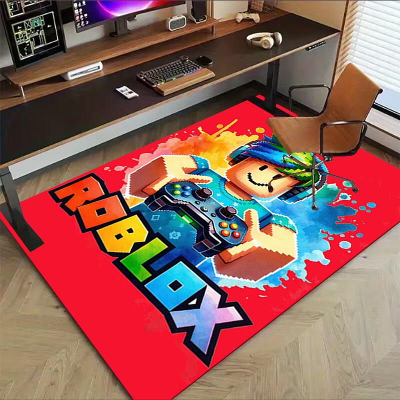 Roblox Adventure Carpet For Playroom Bedroom Living Room Sofa Home Decorkids Game Area Rug Nonslip Floor Mat