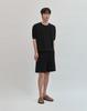 WORK ON BODY OFF Cool Bamboo Semi-Wide Knit Shorts [Black]