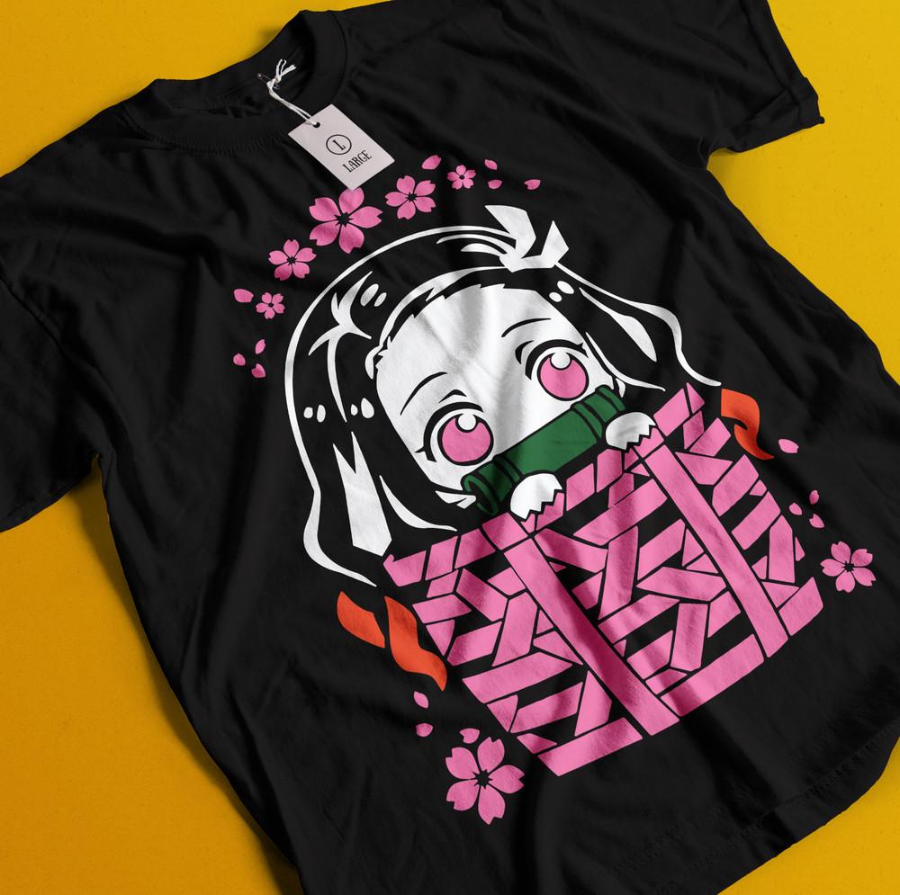 

Demon Slayer Shirt Nezuko Tshirt Tanjiro T-Shirt Muzan Doma Tee Inosuke Zenitsu S