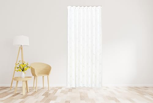 Accordion Curtains with a Cat Pattern, 250cm x 150cm x 250cm, Room Divider Curtains, Long Curtains, Cute Cat Silhouette, Long Length, Tension Curtain,