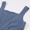 LAP Waist-Tight Sleeveless Long Dress Ar2Wo468