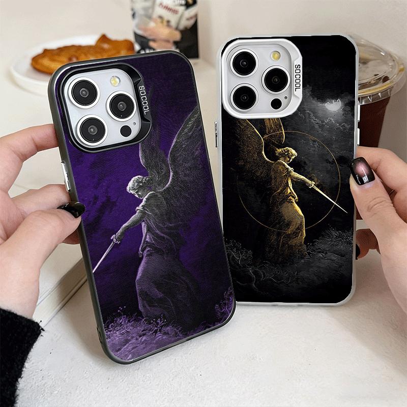 Archangel Michael Aesthetics Shockproof Phone Case for iPhone 17 Air 16 16E 15 Pro Max 14 Plus 13 Mini 12 Back Cover Anti Fall F