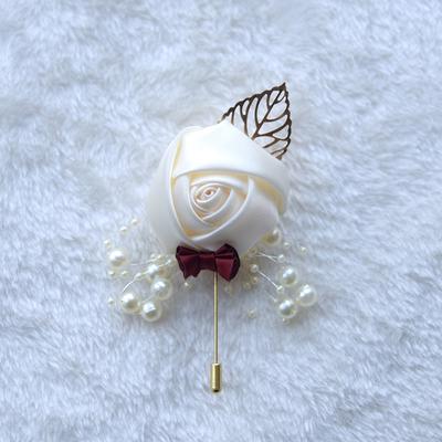 Bride and Groom Corsage Wedding Brooch Christmas Halloween Artificial Flower