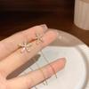 S925 Silver Needle Micro-inlaid Zircon Flower Ear Line Exquisite Light High Quality Drop Earring Star Jewelry Gifts