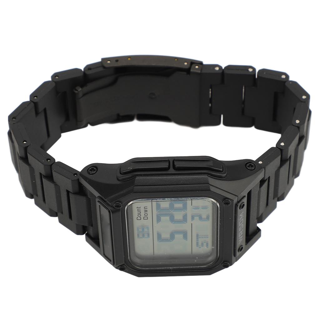 Digital Watch 50m Waterproof Backlit Display Electronic Watch with Alarm Clock Stopwatch Countdown