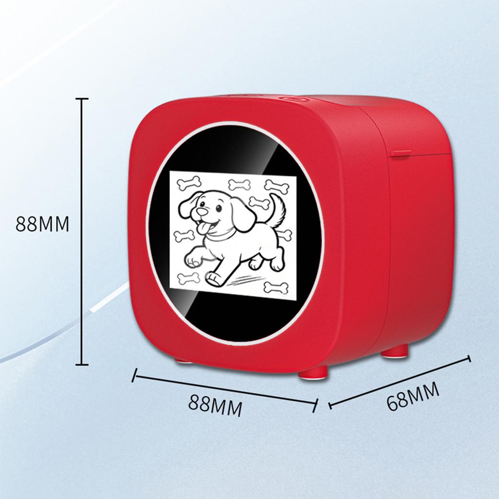 AI Drawing Thermal Printer with Voice Recognition Childrens Printer 6 Style Options Built in Battery AI Doodle 24