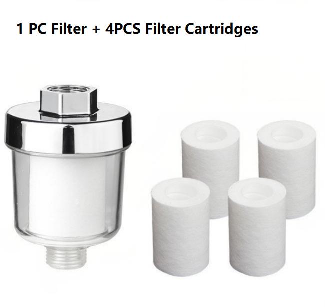 5 Micron PP Cotton Cartridge Shower Filter – Universal Bathroom Water Purifier for Shower Head, Home Shower Filtration