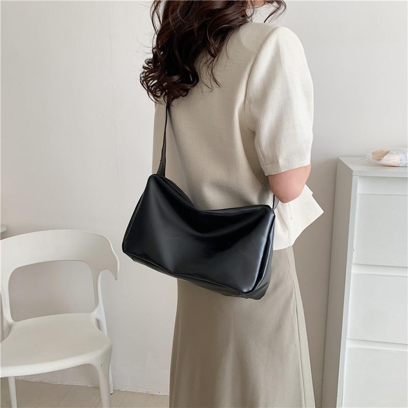 Trendy Chic Street Style Tote Bag Stylish Shoulder Bag Pu Leather For Women