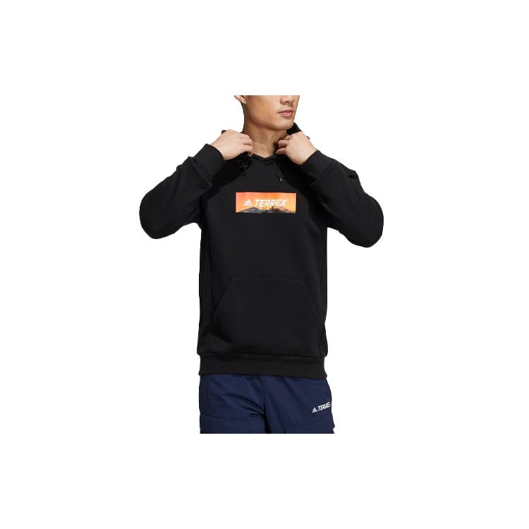 adidas Originals Large Back Logo Loose Crew Sweatshirt Black Unisex HG6586 XL