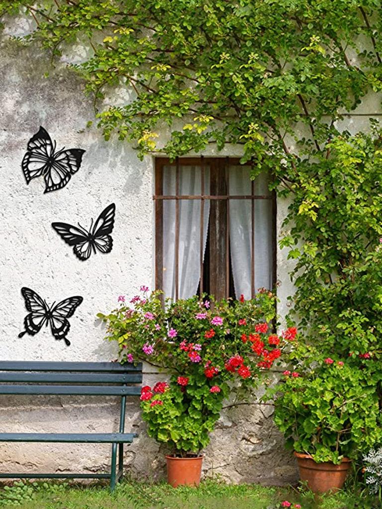 1pc metal butterfly hollow wall decorations creative home iron decorations iron butterfly hollow wall hangings motorcycle garage