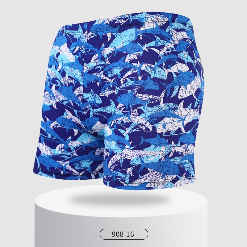 Men's Plus Size Quick-Dry Square Leg Swim Trunks - Fashionable, Comfortable, Anti-Embarrassment Beach and Hot Spring Swimwear