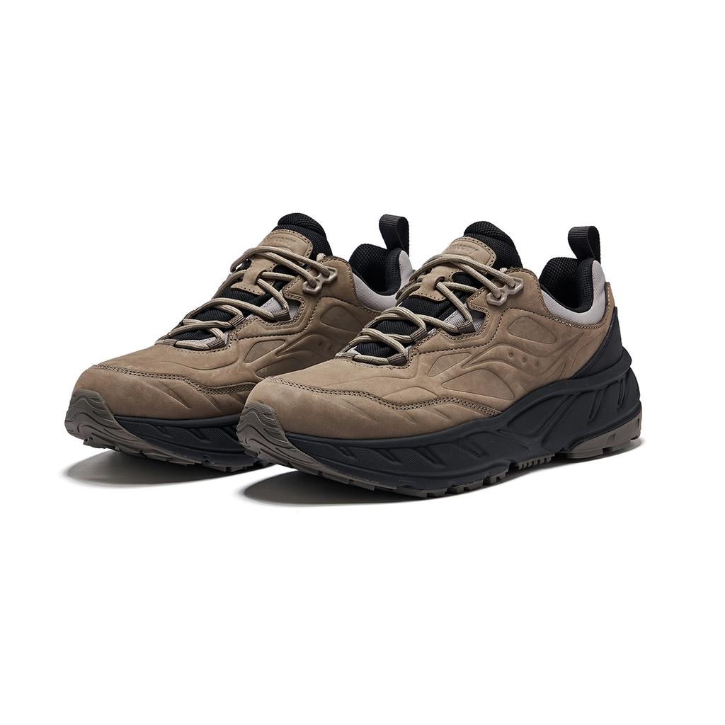 SAUCONY Cyber Web Comfortable Versatile Non-Slip Low-Top Casual Shoes Unisex Casual Shoes Khaki Gray Blue S79054-4