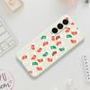 For Samsung Galaxy A17 5G Case Snowflake Socks Pattern Printing Straight Edge TPU Phone Back Cover